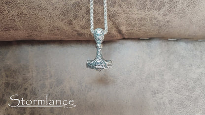 Mjolnir Pendant, Stainless Steel