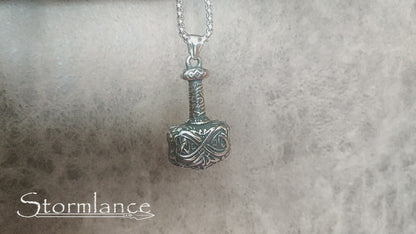 Mjolnir Pendant, Stainless Steel