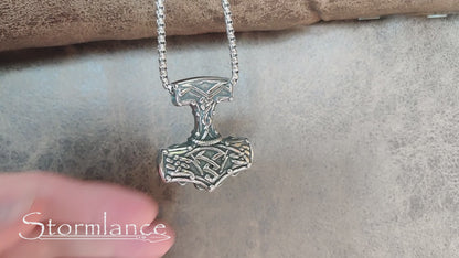 Mjolnir Pendant, Stainless Steel