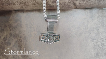 Mjolnir Pendant, Stainless Steel