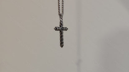 Athelstan Cross Pendant, Stainless Steel