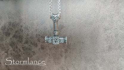 Mjolnir Pendant, Stainless Steel