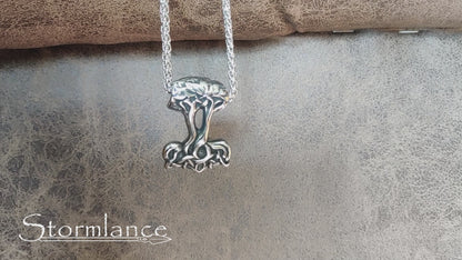 Mjolnir - Yggdrasil Pendant, Stainless Steel