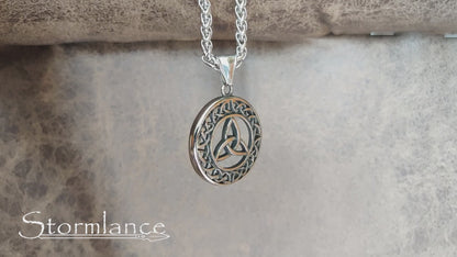 Triquetra Pendant, Stainless Steel