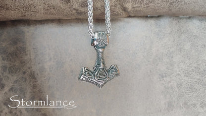 Mjolnir Pendant, Stainless Steel