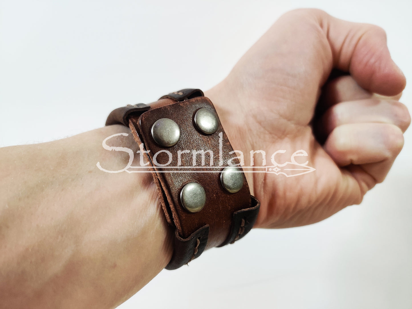 Simple Viking Bracelet, Genuine Leather