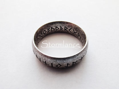 Rune Ring, Stainless Steel