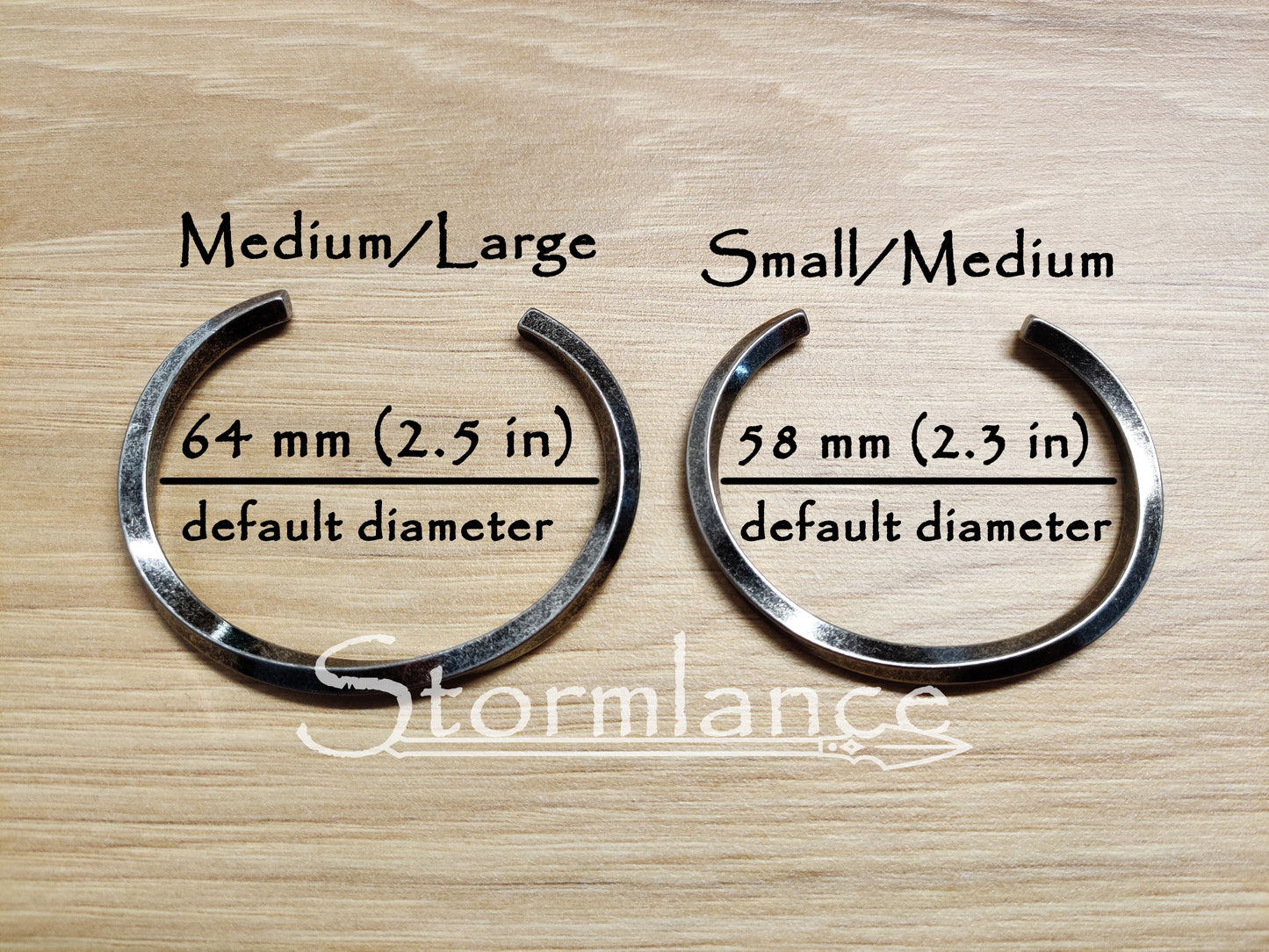 Modern Viking Bangle, Stainless Steel