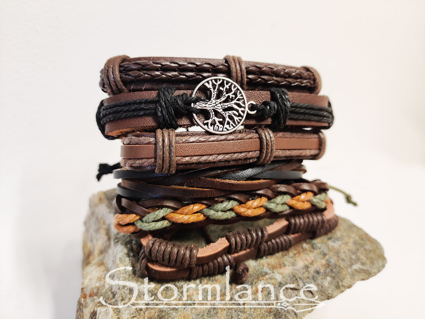 Tree of Life Bracelet, PU Leather