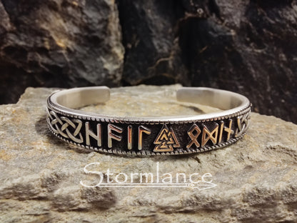 Valknut Bracelet, Stainless Steel