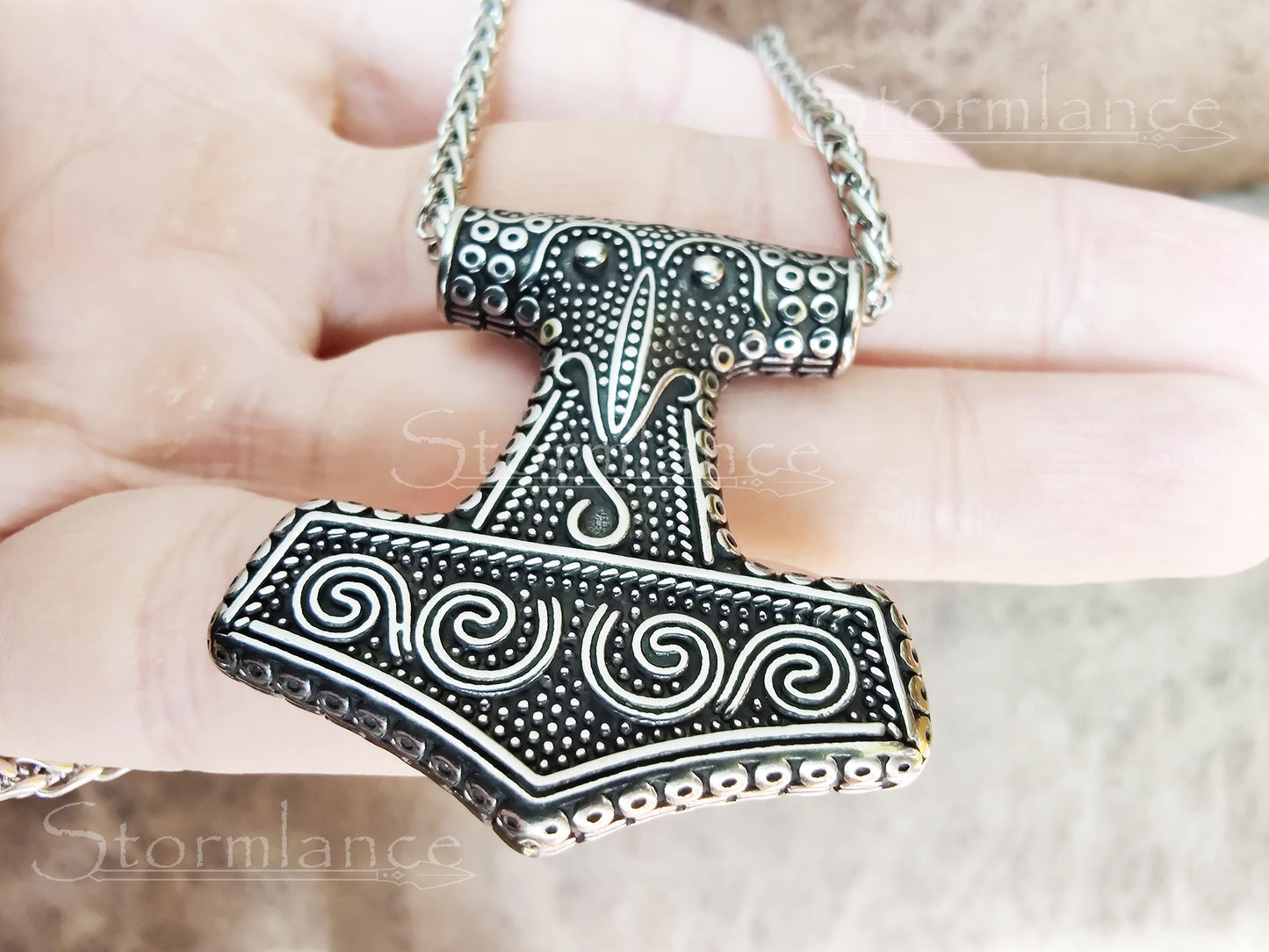 Skane Mjolnir Pendant, Stainless Steel