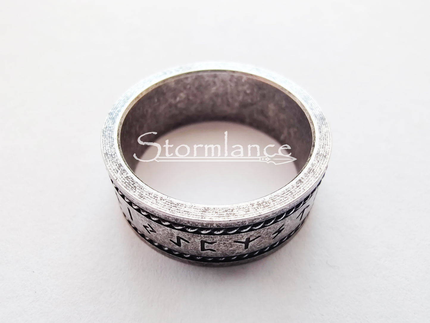 Rune Ring, Stainless Steel