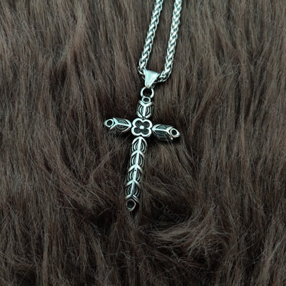 Athelstan Cross Pendant, Stainless Steel