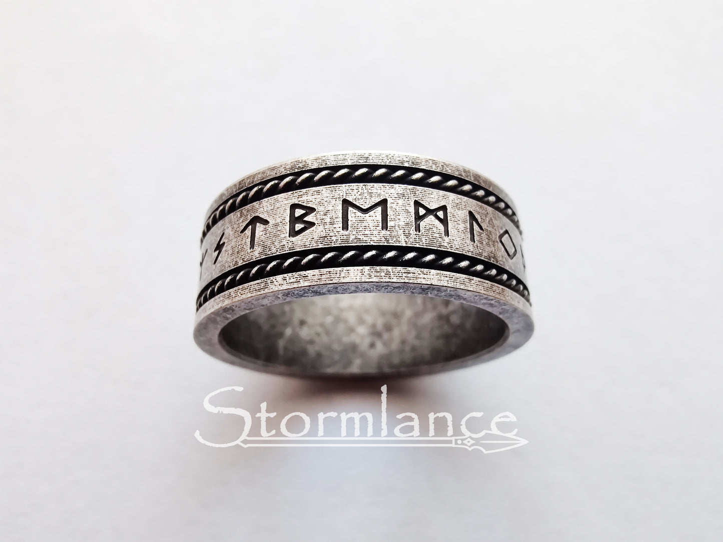 Rune Ring, Stainless Steel