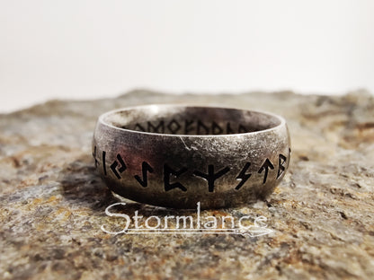 Rune Ring, Stainless Steel