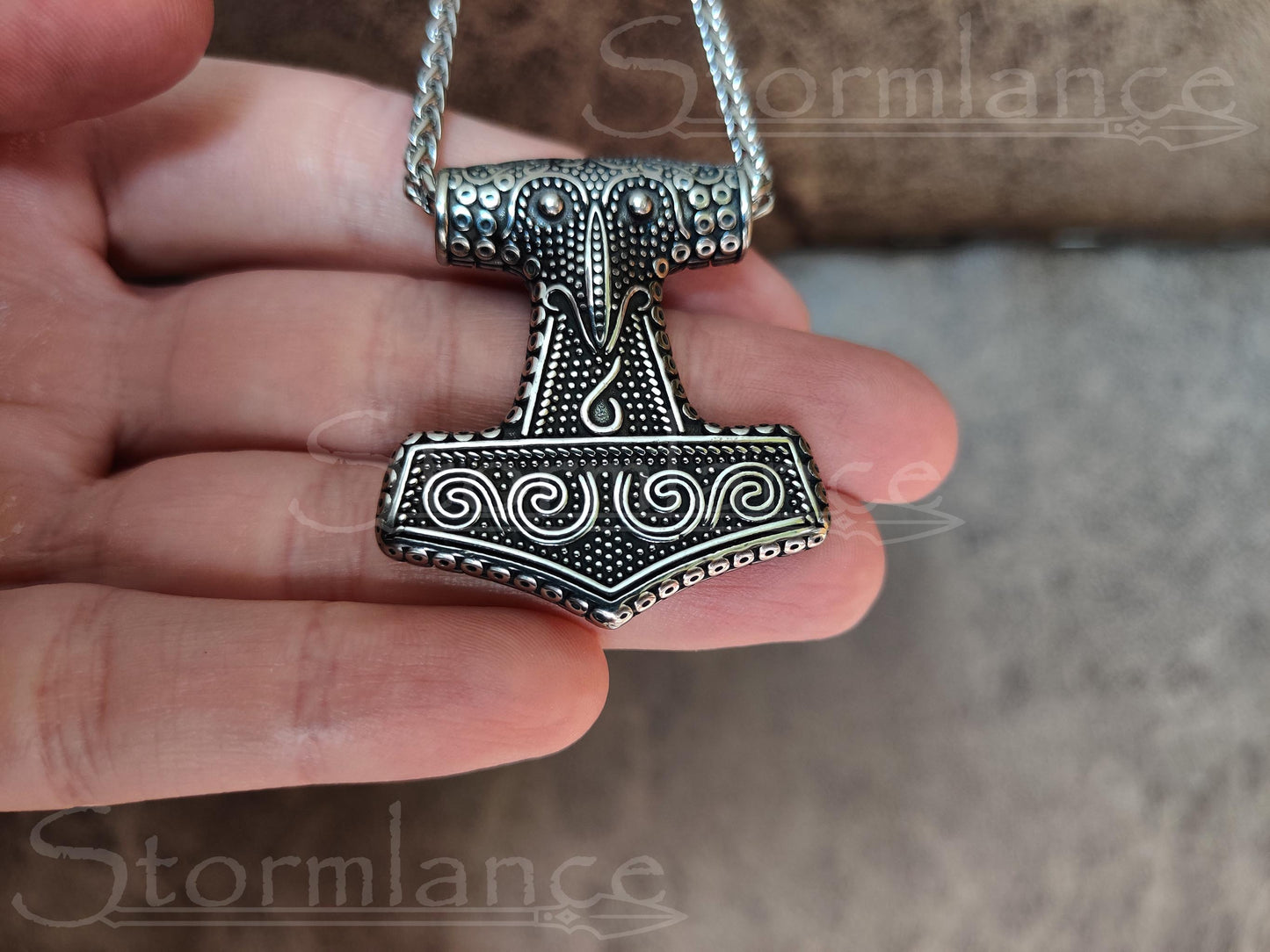 Skane Mjolnir Pendant, Stainless Steel