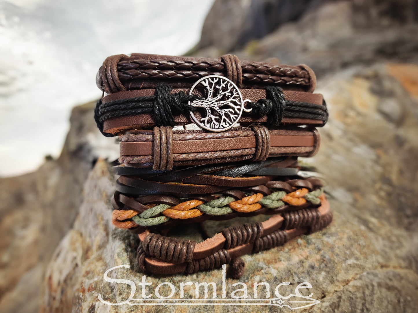 Tree of Life Bracelet, PU Leather