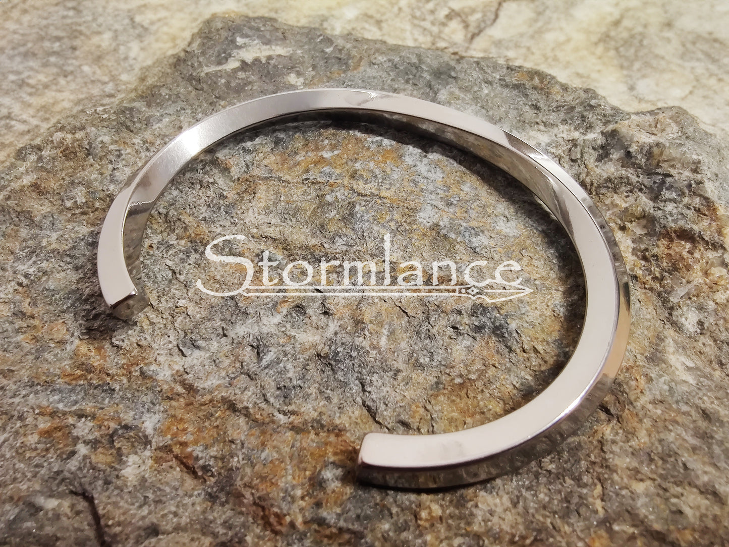 Modern Viking Bangle, Stainless Steel