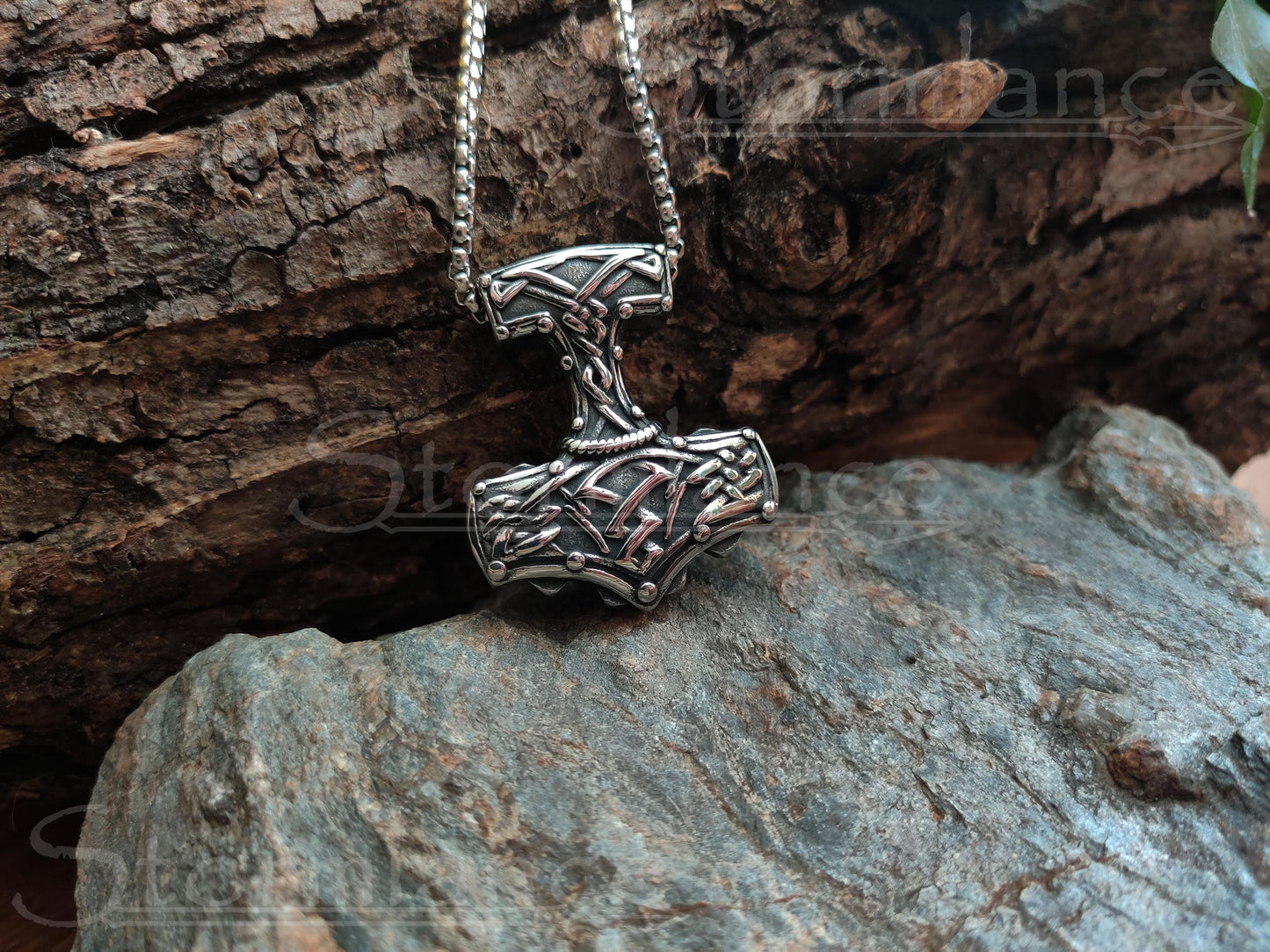 Mjolnir Pendant, Stainless Steel