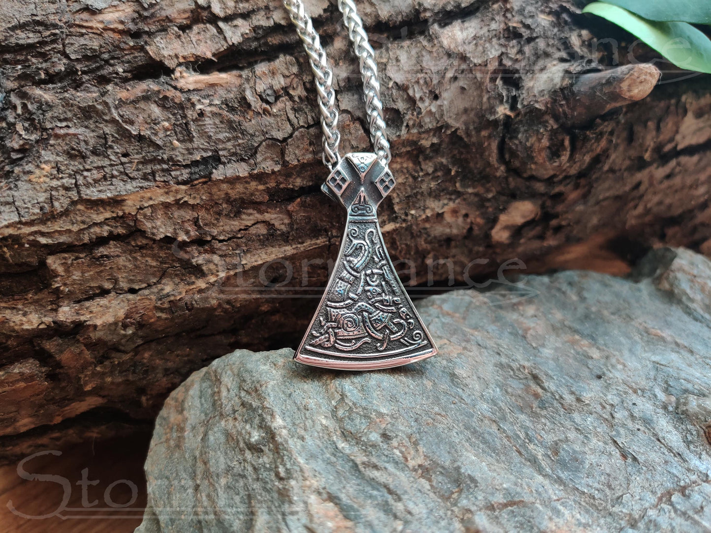 Viking Axe Pendant, Stainless Steel