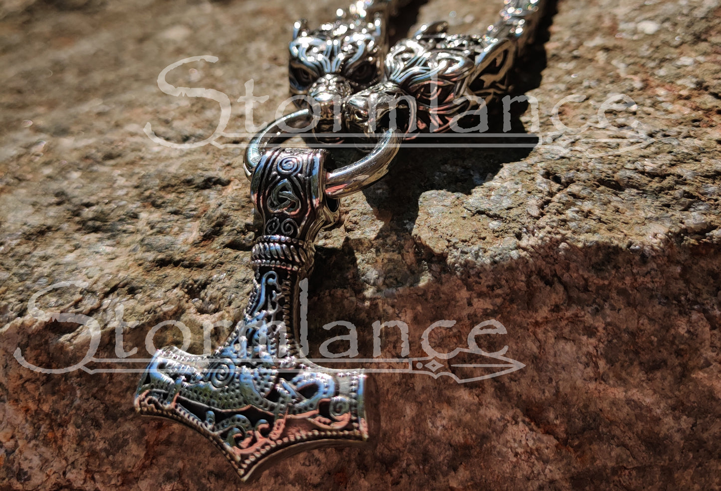 Massive Mjolnir Pendant, Stainless Steel