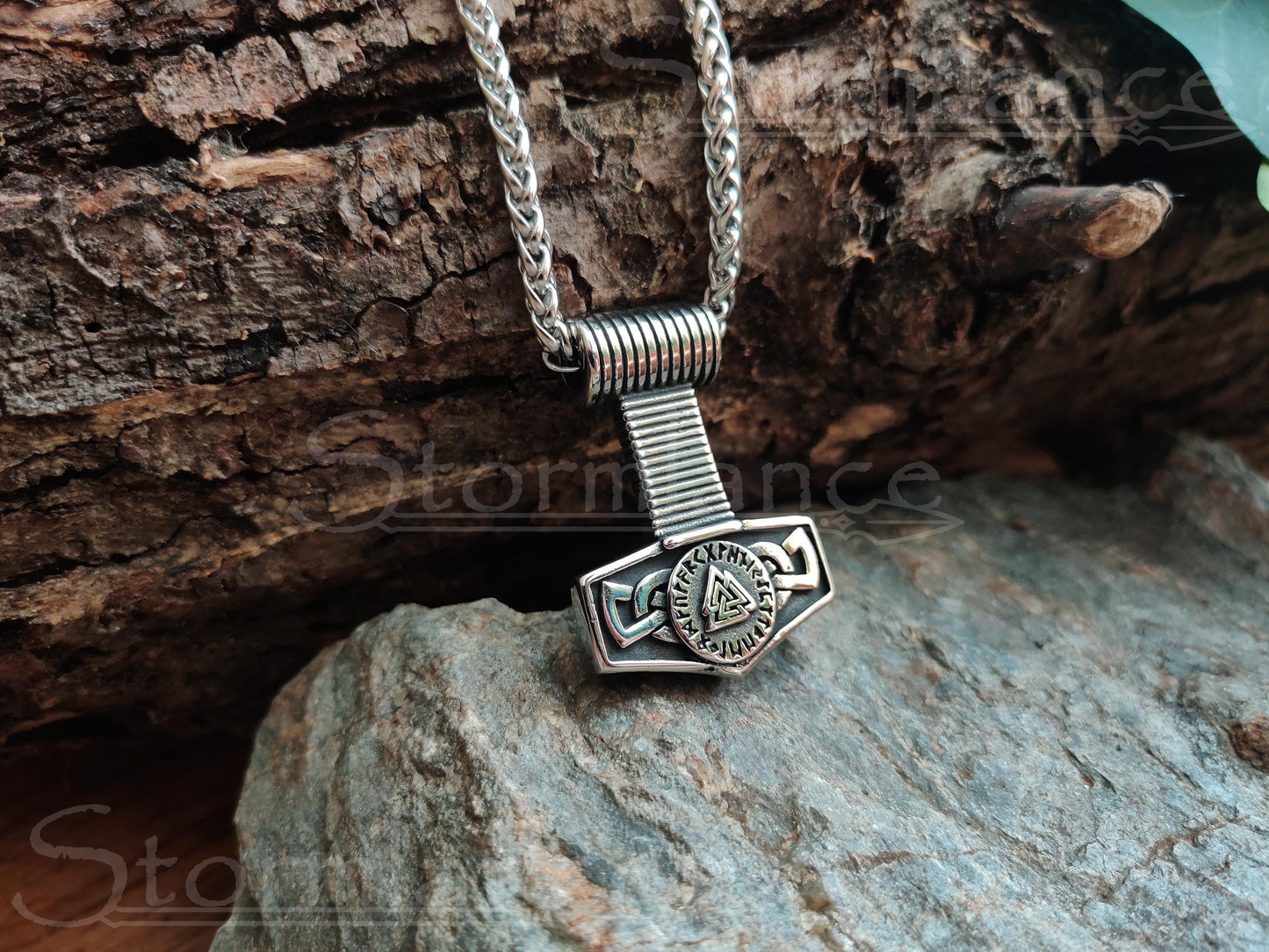 Mjolnir Pendant, Stainless Steel