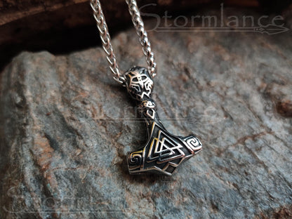 Mjolnir Pendant, Stainless Steel