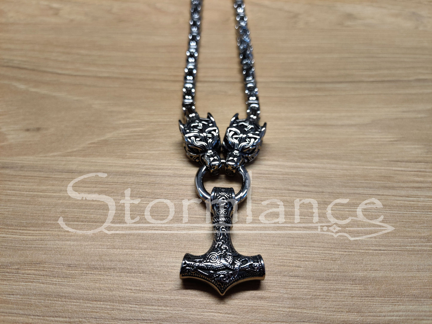 Massive Mjolnir Pendant, Stainless Steel