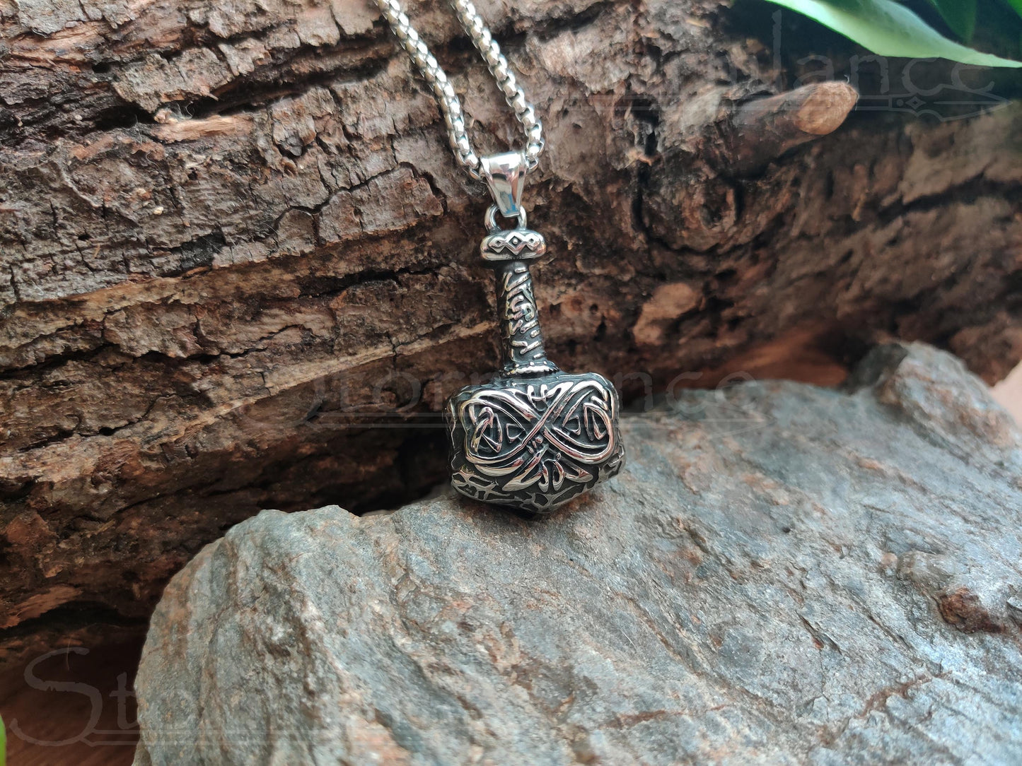 Mjolnir Pendant, Stainless Steel