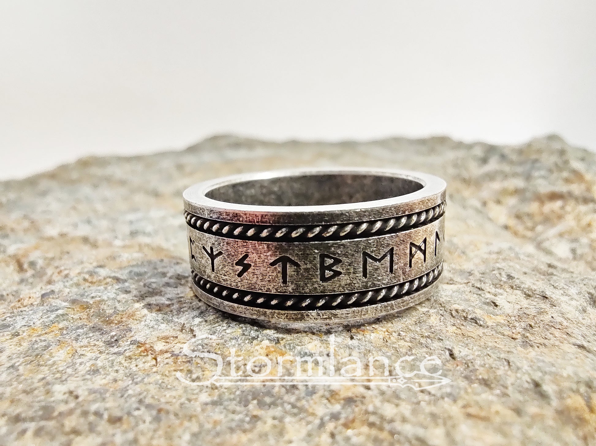 Rune Ring, Stainless Steel