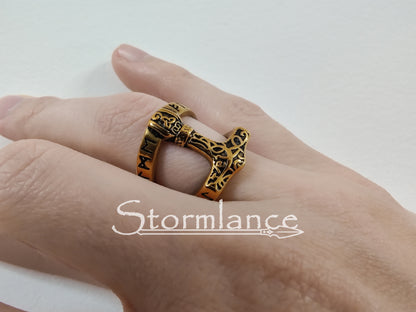 Thor's Hammer Ring, Stainless Steel