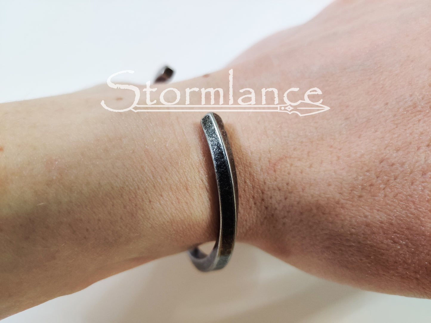 Modern Viking Bangle, Stainless Steel