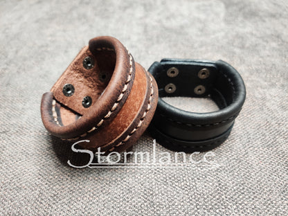 Simple Viking Bracelet, Genuine Leather