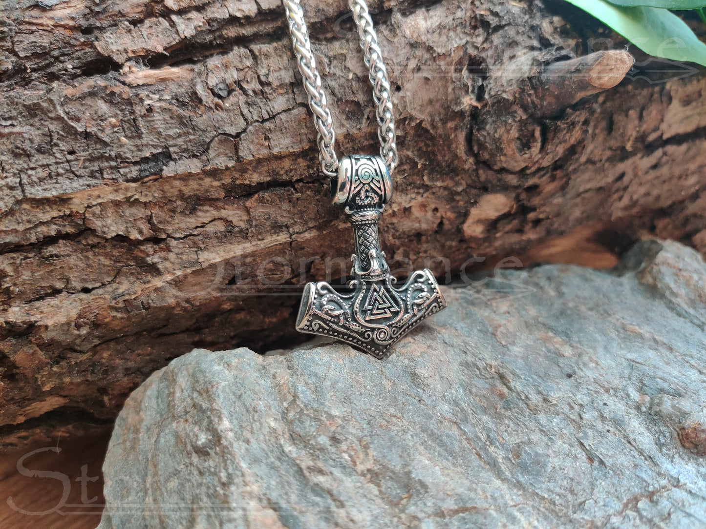 Mjolnir Pendant, Stainless Steel