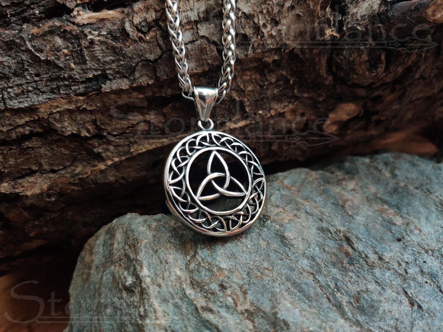 Triquetra Pendant, Stainless Steel