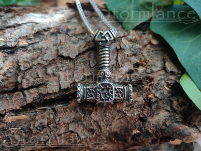 Mjolnir Pendant, Stainless Steel