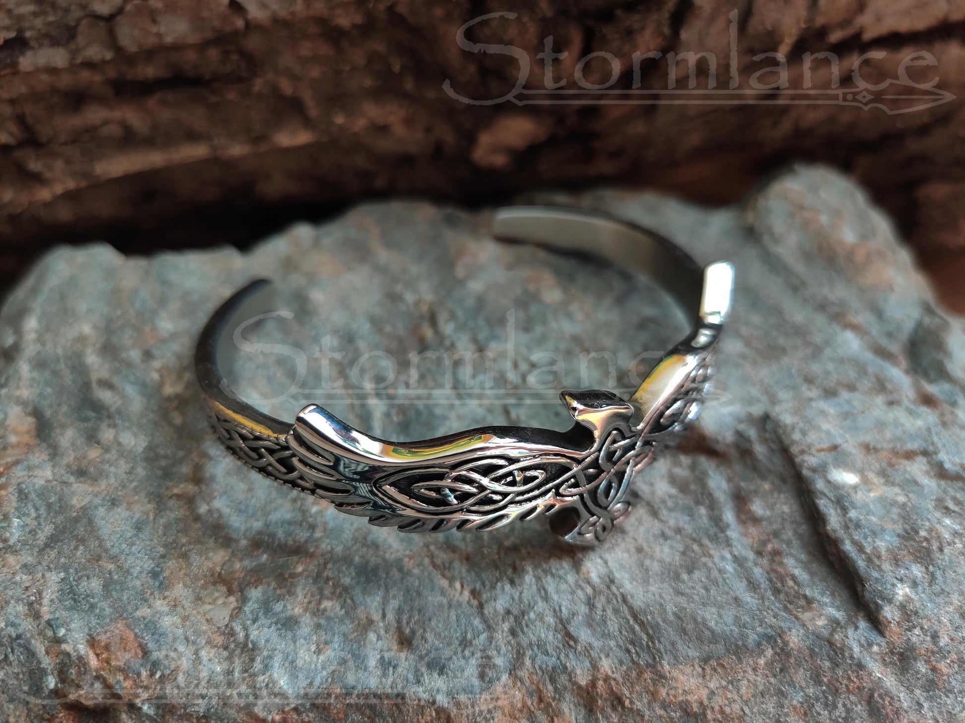 Raven Bracelet, Stainless Steel