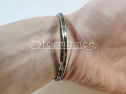 Modern Viking Bangle, Stainless Steel