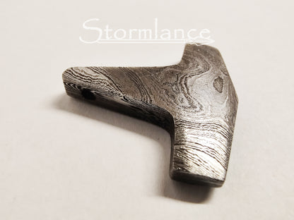 Mjolnir Pendant, Damascus Steel