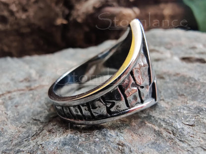 Valknut Ring, Stainless Steel