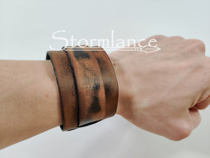 Simple Viking Bracelet, Genuine Leather