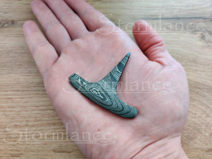 Mjolnir Pendant, Damascus Steel