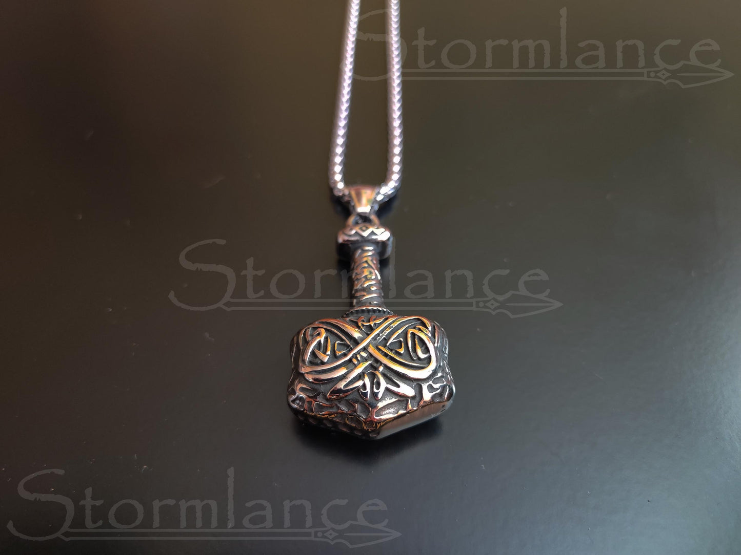 Mjolnir Pendant, Stainless Steel