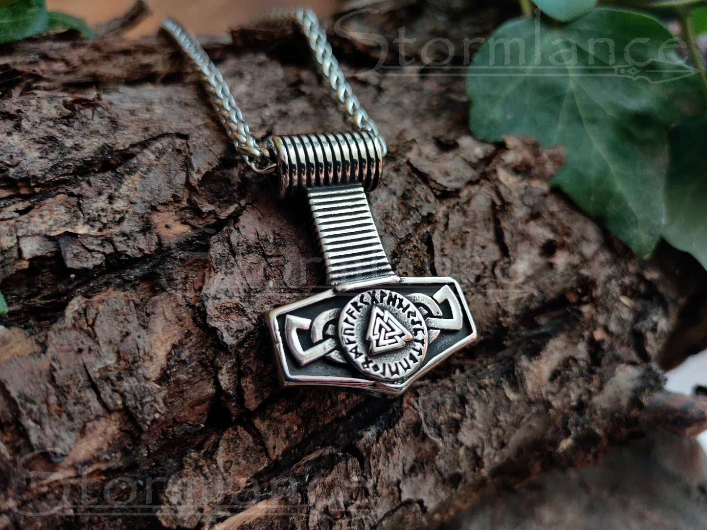 Mjolnir Pendant, Stainless Steel