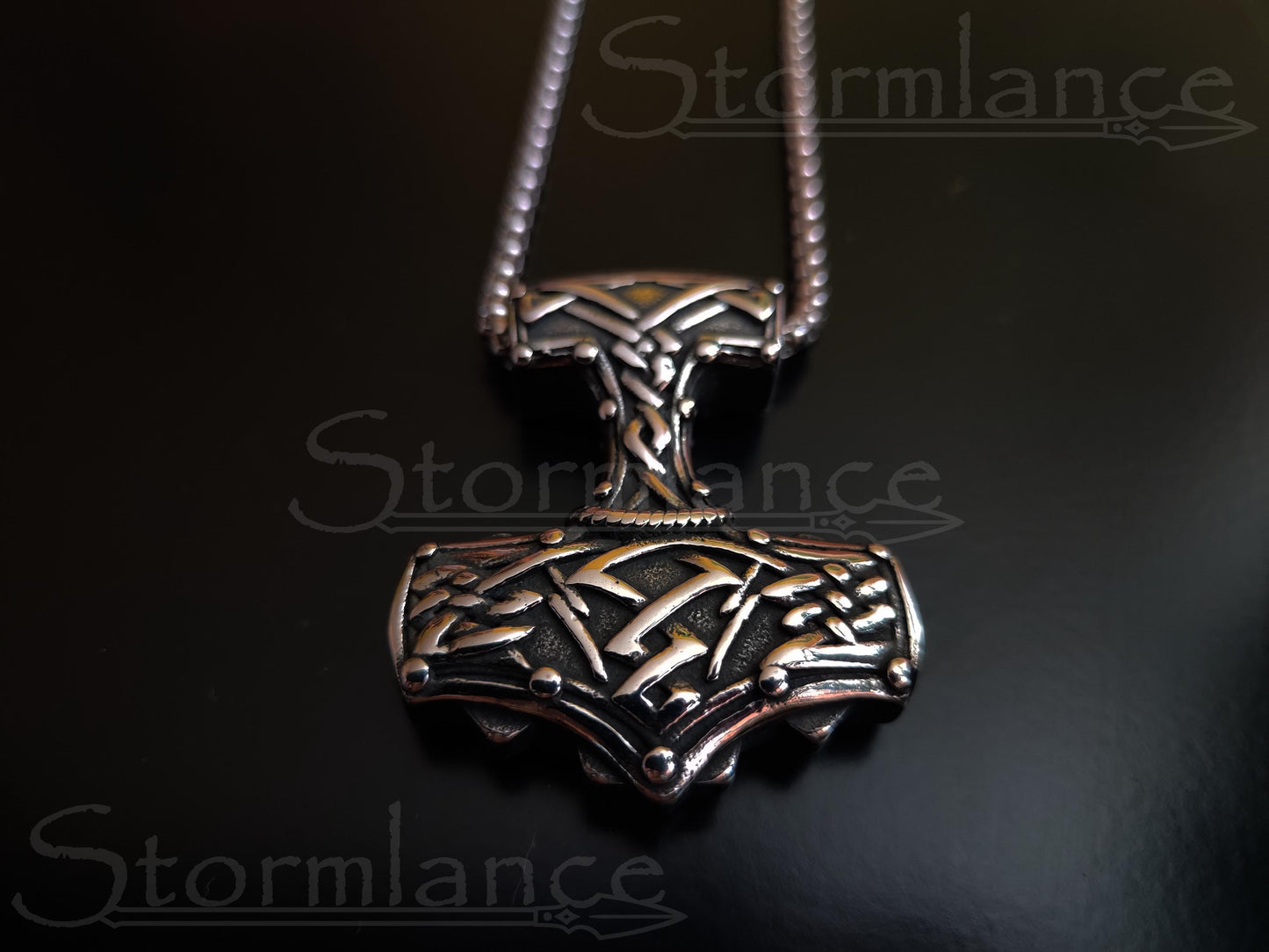 Mjolnir Pendant, Stainless Steel