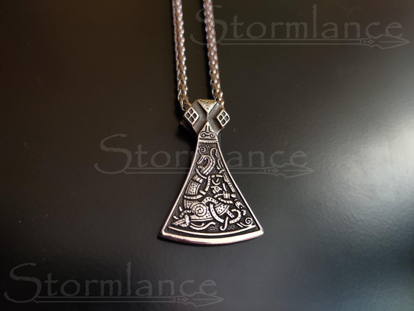 Viking Axe Pendant, Stainless Steel