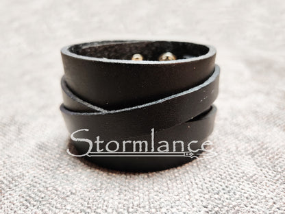 Simple Viking Bracelet, Genuine Leather