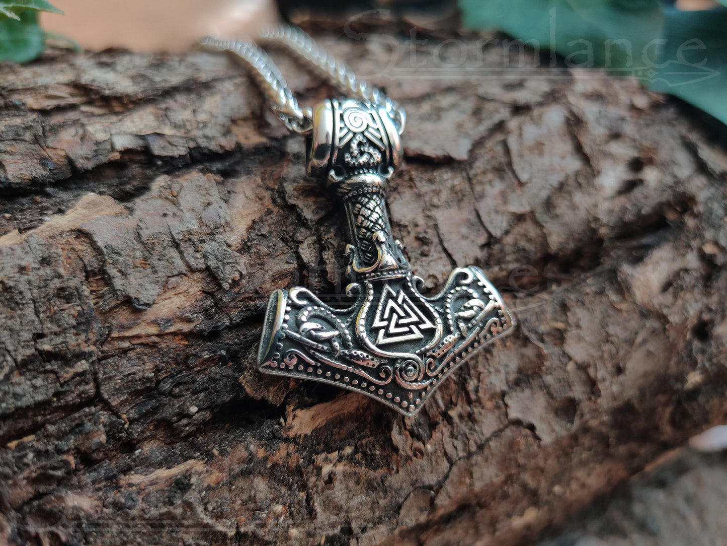 Mjolnir Pendant, Stainless Steel