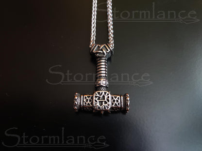 Mjolnir Pendant, Stainless Steel