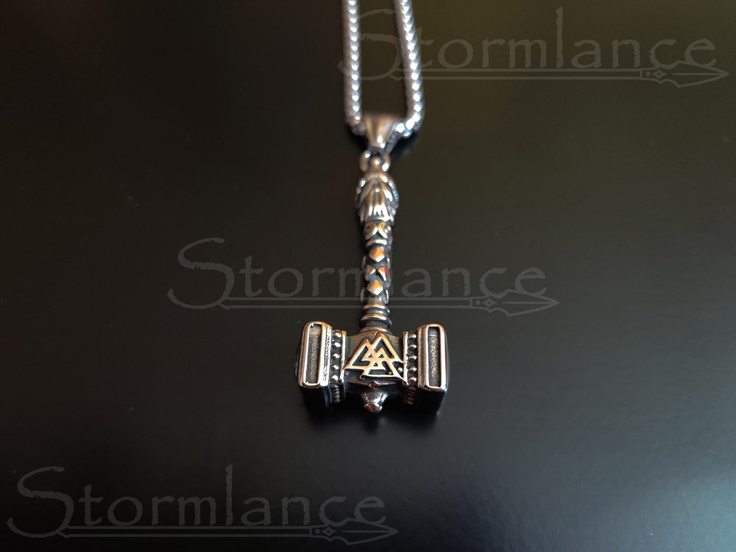 Mjolnir Pendant, Stainless Steel